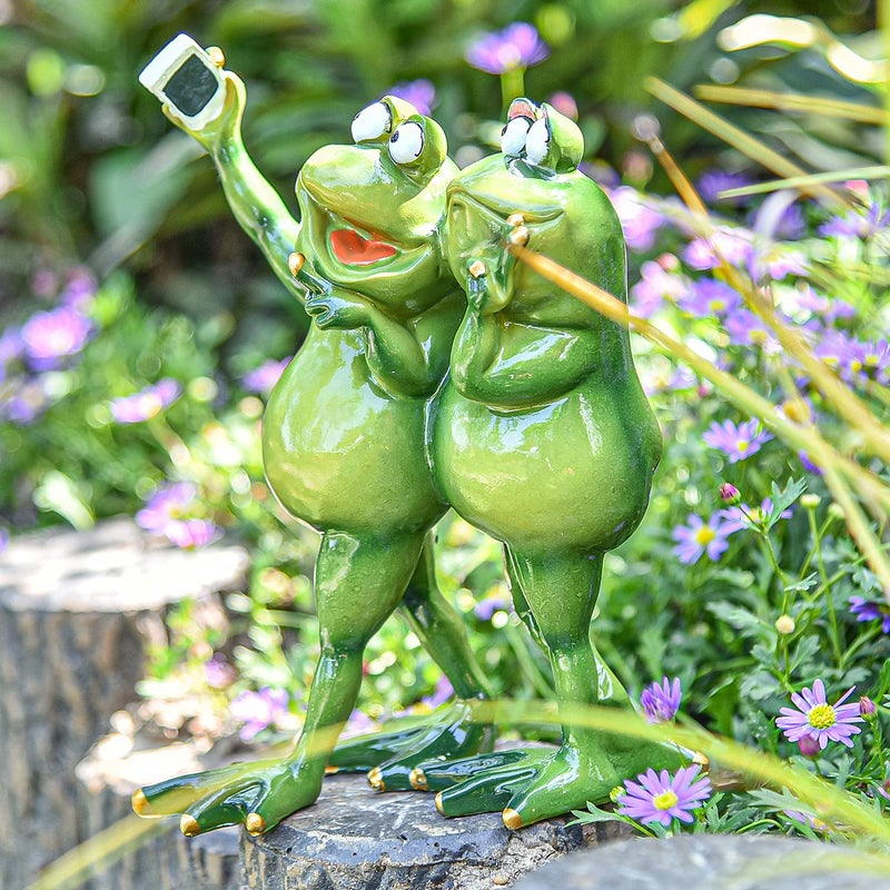 Sungmor Creative Frog Figurines - Fun Collectibles for Home and Garden, Miniature and Resin Frog Statues for Desk Decor - Image 4